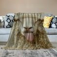 thumbnail image 5 of FCXZI Sheep Lightweight Fuzzy Flannel Blanket for All Seasons 60*80in, 5 of 7