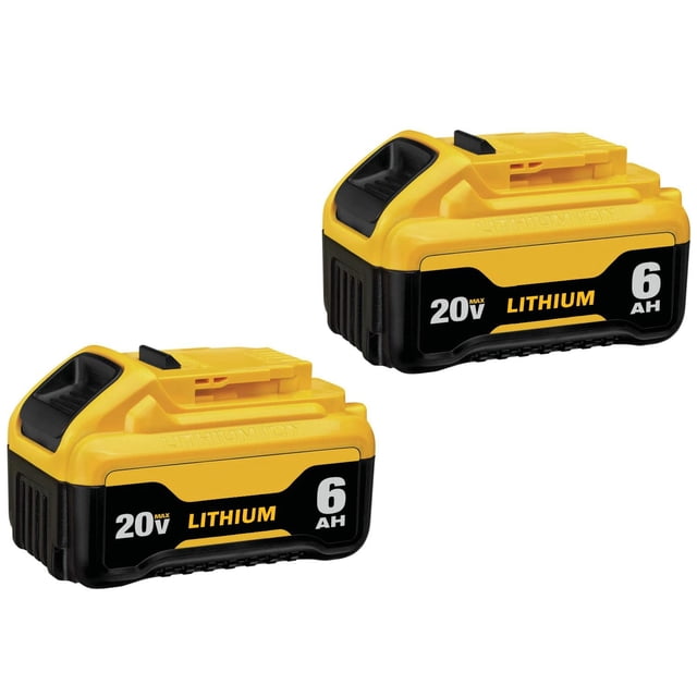 Batterie LONG FIT 20V 6.0Ah pour Dewalt DCB206 DCB204 DCB203 DCB208