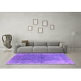 thumbnail image 3 of Ahgly Company Indoor Square Oriental Purple Industrial Area Rugs, 5' Square, 3 of 4