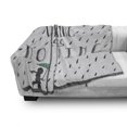 thumbnail image 2 of Motivation Soft Flannel Fleece Throw Blanket, Worrying Solves Nothing Man Walking in Stormy Rainy Day, Cozy Plush for Indoor and Outdoor Use, 70" x 90", Dark Blue Grey Coconut, by Ambesonne, 2 of 5