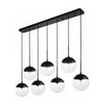 thumbnail image 5 of Eclipse 7 Lights Black Pendant With Clear Glass, 5 of 7