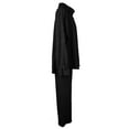thumbnail image 5 of Franhais Women's 2Pcs Outfits Solid Color Lapel Long Sleeve Shirt + Loose Pants Set Streetwear, 5 of 9
