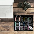thumbnail image 4 of Chanana Mouse Pad Calendar 2026 10.3"X8.3", Calendar Mouse Pad Black Mousepad with Non-Slip Rubber Waterproof, Office Home Desk Decor Accessories for Computer Laptop Work Gaming, 4 of 7