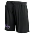 thumbnail image 3 of Men's Fanatics  Black Colorado Rockies Clincher Mesh Shorts, 3 of 3
