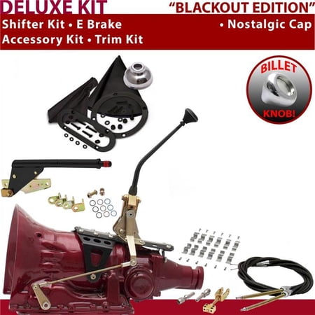 American Shifter AOD Shifter Kit Black 10 in. E Brake Cable Clamp Trim Kit for EF080