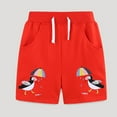 thumbnail image 2 of Edvintorg Summer Boy Cotton Shorts Fashion Cartoons Printed Casual Elastic Waist Sports Short with Drawstring Boys Athletic Shorts 2-8 Years, 2 of 6