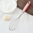 thumbnail image 4 of Batidor de huevos de acero inoxidable de 12 pulgadas con mango de goma, batidor manual de mano para huevos, batidor, herramienta de cocina para hornear, 4 of 7