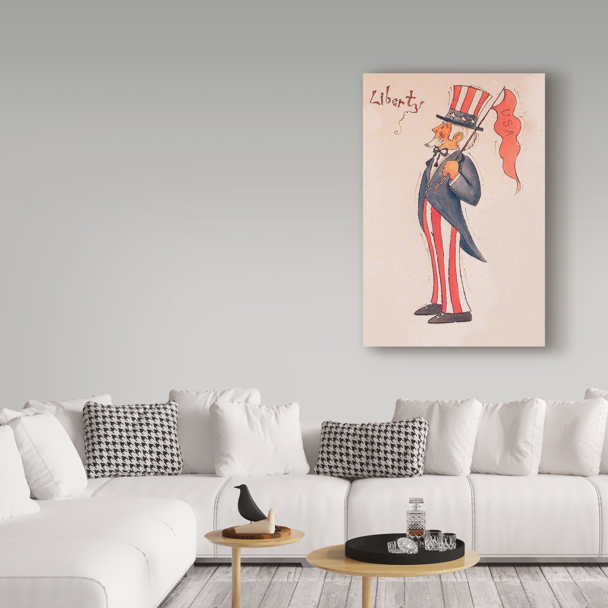 Trademark Fine Art 'Liberty Uncle Sam' Canvas Art by Beverly Johnston