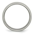 thumbnail image 6 of Auriga Fine Jewelry Titanium Polished 6 mm Half Round Band for Women Size 15, 6 of 7