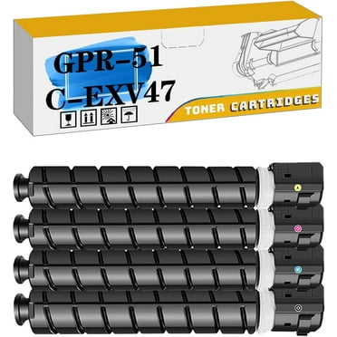 GPR-51 C-EXV47 Toner Cartridges Compatible for Canon C250 C350 C255iF C355iF C350iF C250iF Printers - High Yield 9,500 Pages