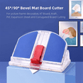 thumbnail image 5 of Mat Cutter 45 & 90 Degree Bevel Mat Board Cutter Beveled Cut Tool for Art Picture Framing Foam Board Card Board 2PCS, 5 of 7
