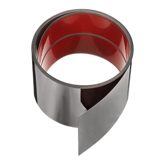 9.84ft x 3.94" Wall Trim Peel and Stick Molding Trim Frame, Self Adhesive Stainless Steel Mirror Finish Metal Strip Trim for Wall Ceiling Floor Cabinet Tile Edge, Black Mirror