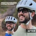 thumbnail image 2 of Gafas de ciclismo KAPVOE con lente transparente fotocromática UV400, 2 of 9