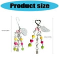 thumbnail image 3 of Fashionable Star Heart Pendant Keychain Plastic Keyring Jewelry Gift For Teens Handmade Phone Bag Charm, 3 of 9