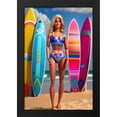 thumbnail image 2 of Stephen Chambers 17x24 Black Modern Wood Framed Wall Art Titled - Barbie 9, 2 of 6