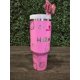 thumbnail image 2 of Vaso Stanley de 40 Oz para Hello Kitty | Botella de Agua Rosa con Diseño de Gatito "Hola" y Peonía. Envoltura Completa con Grabado Láser Personalizado. obsequios para Ella (No Incluye Lazo)., 2 of 10