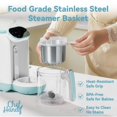 thumbnail image 4 of Baby Food Maker Chefhandy, batidora, vaporizadora, puré blanco y azul, 4 of 8