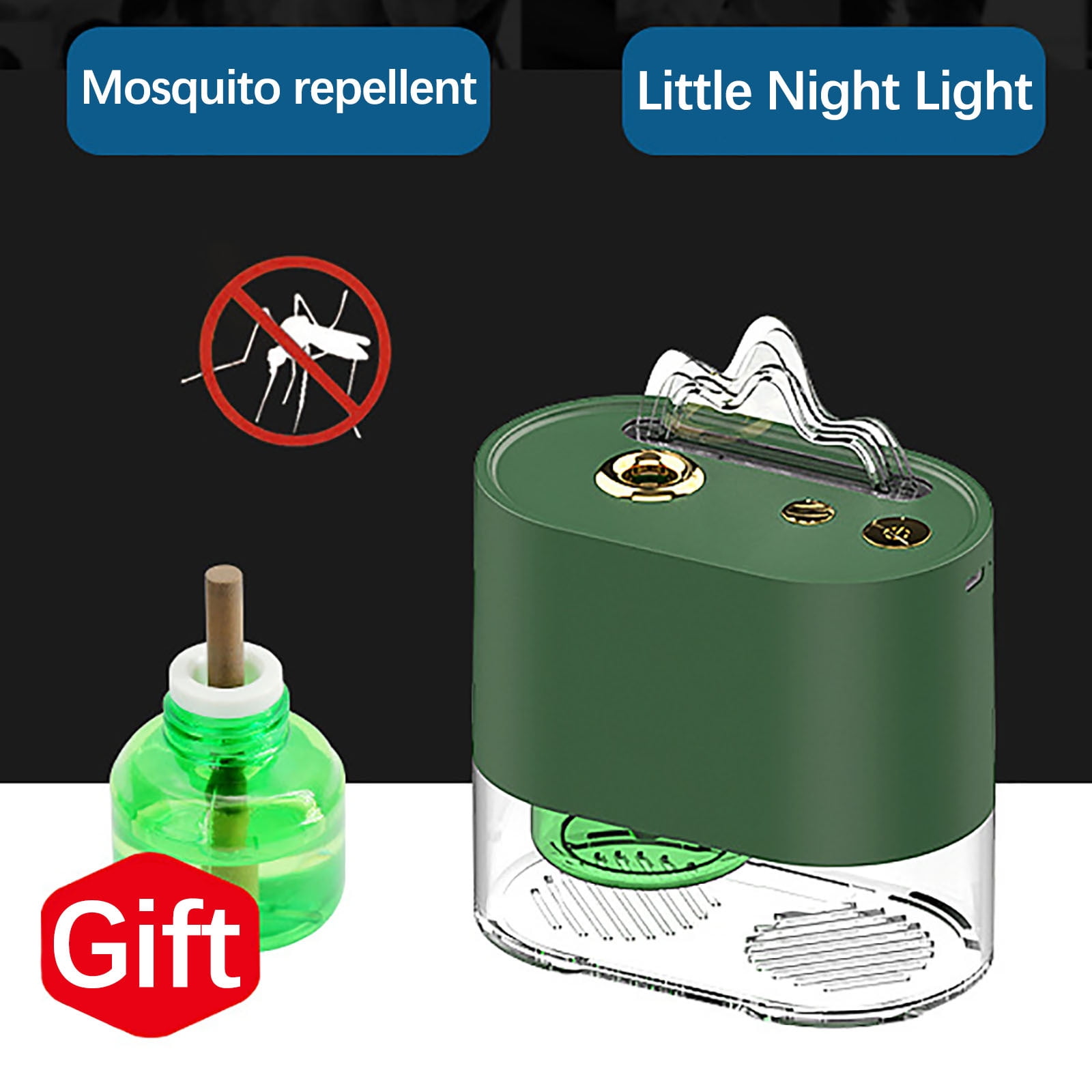 FFENYAN Silent Mosquito Lamp Electric Mosquito Repellent Night Light Student Dormitory Home Intelligent Mosquito Repellent Portable Mosquito Repellent Night Light