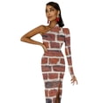thumbnail image 5 of Red Brick Wall Half Dleeve Split Dress Dresses wedding dresses for woman women formal occasion dresses, 5 of 6