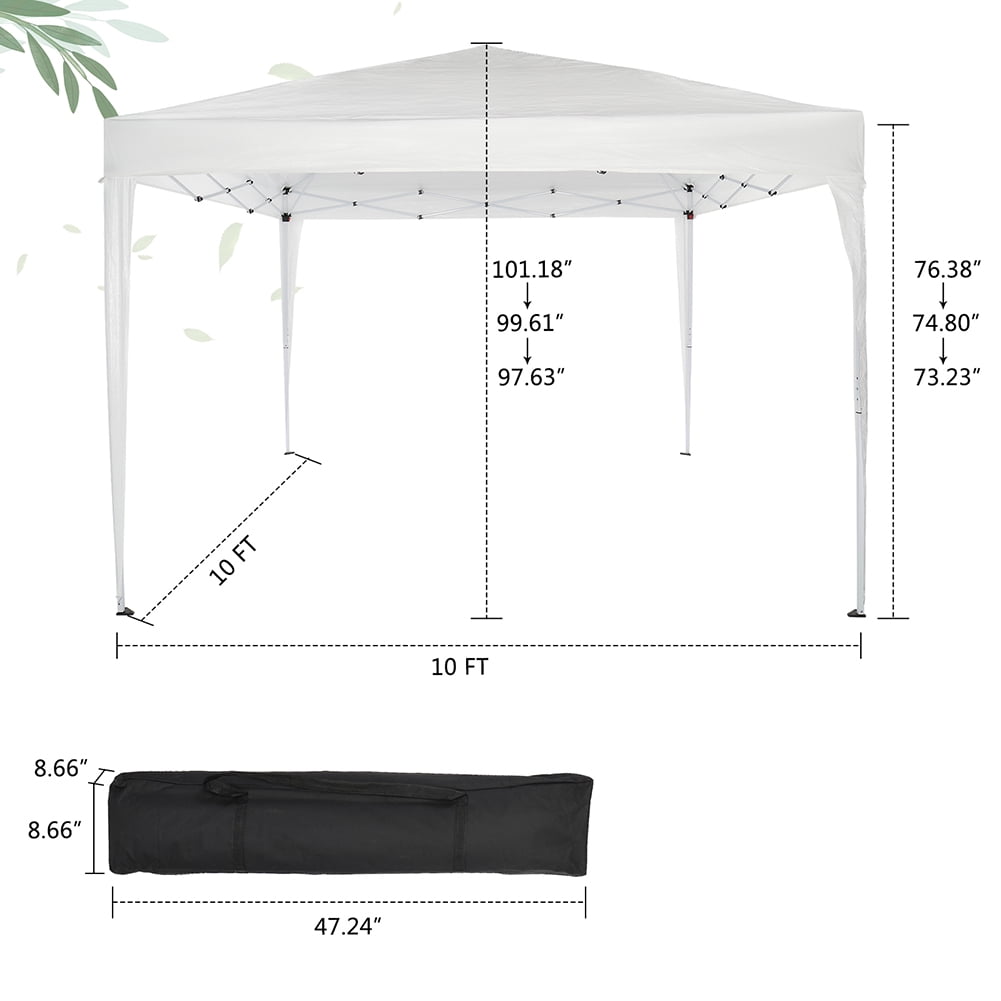 Kepooman Portable Simple Beach Awning Folding Sun Shelter, Outdoor Patio Folding Gazebo Canopy, White Kepooman Portable Simple Beach Awning Folding Sun Shelter, Outdoor Patio Folding Gazebo Canopy, White