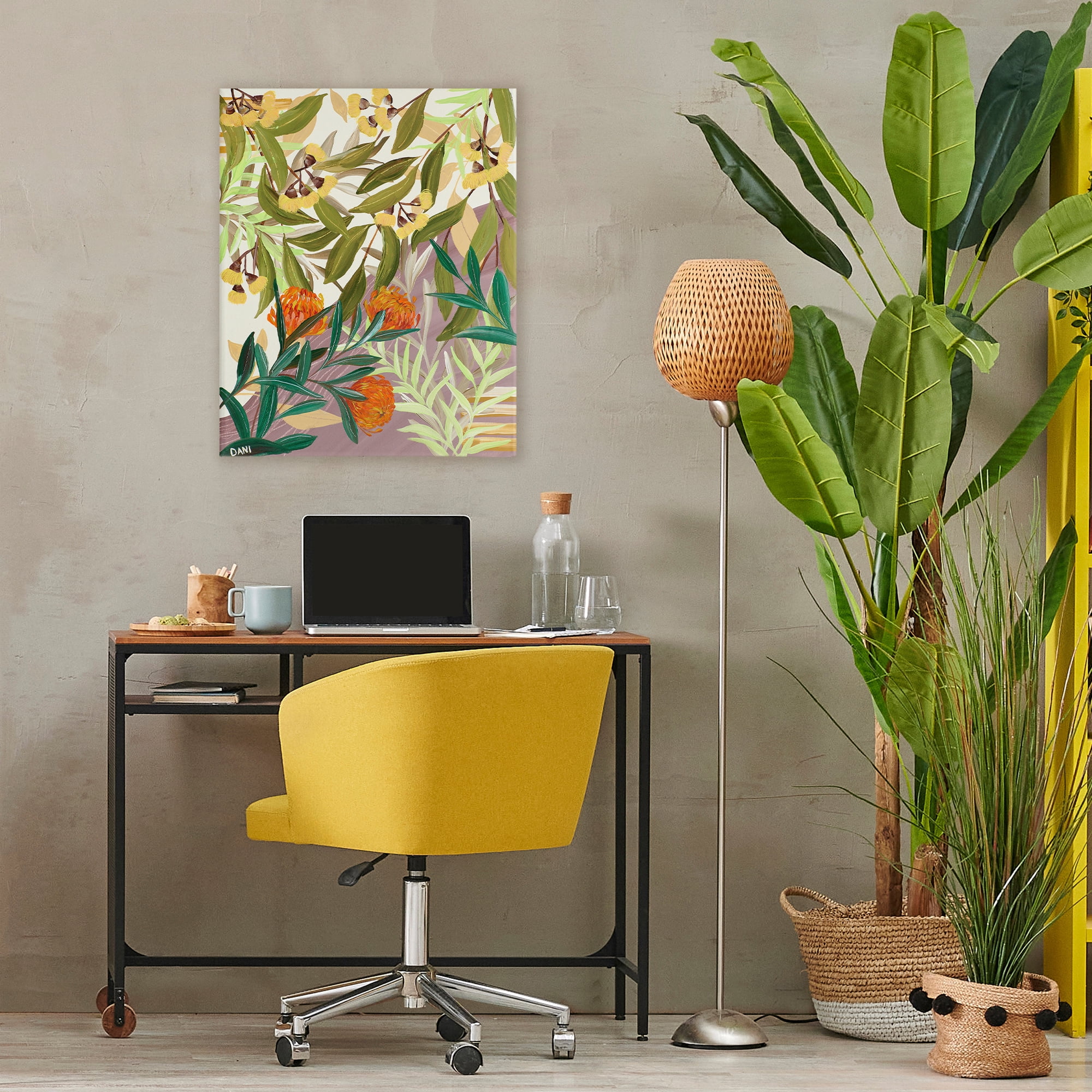 Stupell Industries Walk With Me Florals Canvas Wall Art, design by Dani Heyward