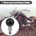 thumbnail image 3 of Unique Bargains 25mm Motorcycle Ball Mount Portable Adapter Rear View Mirror Screw Ball Head with M8 Threaded Bolt, 3 of 6