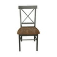 thumbnail image 3 of X-Back Chair With Solid Wood Seat  - Set of 2 Chairs in Hickory/Washed Coal, 3 of 9