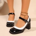 thumbnail image 2 of NordicNest Summer Mary Jane Heel Dress Shoes For Weddings And Parties Comfortable Heels for Weddings, 2 of 9