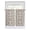 Brown, variant on Half Window Curtains 24 Inches Long, Farmhouse Sage Green Window Treatment Curtain Drapes, Vintage Flower Leaf Botanical Short Curtains Tiers for Kitchen Over Sink, 27.5"x24", 2 Panels