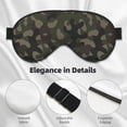 thumbnail image 4 of PAYOHTO Speckle Camouflage Soft Sleep Mask Comfort Pure Silk Eye Cover for Travel Office Camping, 4 of 7