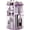 Clear Purple, variant on Rotating Makeup Organizer for Vanity, 360 Spinning Skincare Organizers with Adjustable Trays, Make Up Desk Storage Carousel Rack, Cosmetic Display Cases for Dresser Bathroom Countertop Black