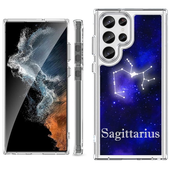 Shockproof Bumper Phone Case for Samsung Galaxy S23 Ultra 5G, by OneToughShield ® - Sagittarius