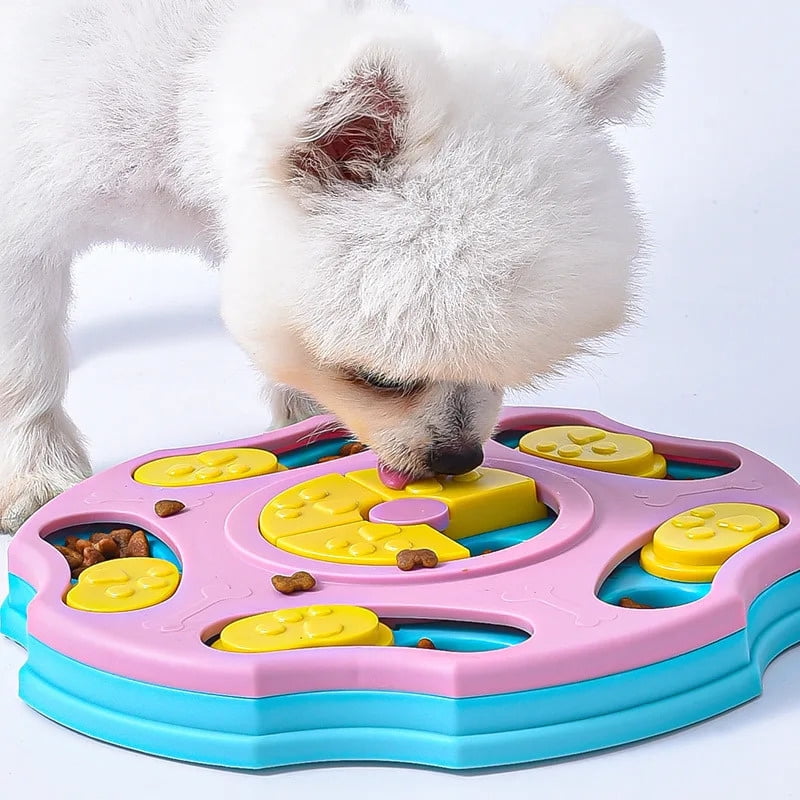 Dog Puzzle Toys Slow Feeder Interactive Increase IQ Food Dispenser Non-Slip Slowly Eating Bowl Cat Dogs Food Games