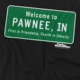 thumbnail image 2 of Parks And Recreation Men's Pawnee Sign T-shirt Large Black, 2 of 7