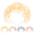 thumbnail image 2 of Rose Flower Headband Decorative Hair Hoop Hair Accessory for Wedding & Festival, 2 of 10