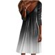 thumbnail image 1 of Vestido de jersey con cuello en V y manga larga estampado a la moda para mujer Pompotops hdfakjf8357, 1 of 5