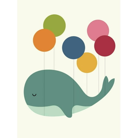 - Dream Walker Graphic Whimsical Whale Artwork Childrens Kids Nursery Decor Print Wall Art By Andy Westface