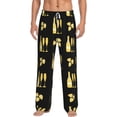 thumbnail image 2 of Lsque Gold Bottles Print Men's Pajama Pants, Lounge Pant - Comfortable Home Wear,Elastic Waistband, Stylish Design-XX-Large, 2 of 9