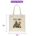 thumbnail image 5 of Merry Christmas and Happy New Year Santa Shiba Inu Holiday Xmas Winter 2025 Canvas Tote Bag Shibas Dog Lovers Gifts Idea Reusable Shopping Grocery Bag - 00024, 5 of 5