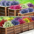 thumbnail image 7 of 8Pcs Artificial Lavender Fake Plastic Flowers - Realistic UV Resistant & No Fade Faux Greenery Plants for Outdoor Garden, Porch, Patio & Indoor Table Centerpieces,Spring Summer Decoration (Pink), 7 of 7