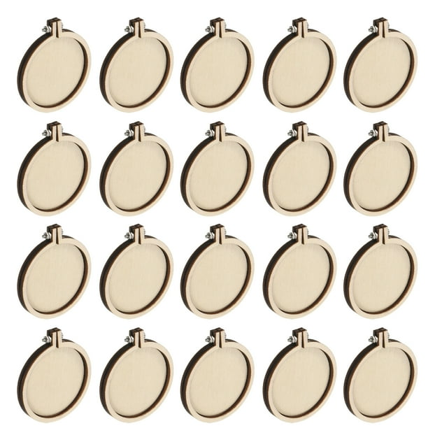 20 piezas de mini aro de bordado 2.2" x 2" aros redondos pequeños para punto de cruz