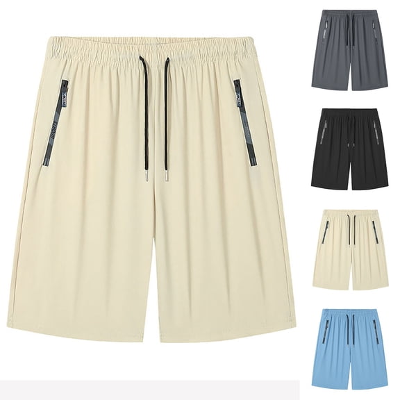 SOFTCCLO Running Shorts for Women Solid Color 5 Inch Casual Shorts Loose Running Ice Silk Athletic Womens Shorts Black L