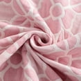 thumbnail image 5 of Ntbay 3 Layer Toddler Blanket, Muslin Cotton Jacquard Bed Blankets, Lightweight Thermal Baby Blanket, Super Soft and Warm Crib Blanket for All Seasons, Decoration Gift, 30"x40", Pink Clover, 5 of 5