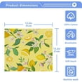 thumbnail image 5 of GZHJMY 12x12Inx4 Sets Reusable Soft Face Towel,Kitchen Hand Towel Bathroom Absorbent Towel,Gym Hotel Spa-Summer Lemon, 5 of 7