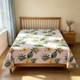 thumbnail image 2 of FEOLGEHLY Small/Twin/Full/Queen/King Sheets 63x91in Microfiber Flat Bed Sheets Only Floral Print Washable Bed Sofa Cover Wrinkle Free Deep Pocket Sheets All Inclusive Breathable Cooling Bed Sheets(M), 2 of 7
