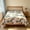 M, variant on Tarmeek 160x230cm Floral Print Fitted Sheet Queen Size 63.0"x90.6" Soft Breathable Microfiber Easy Care Mattress Protector Single Sheet No Pillowcase Included