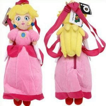 Nintendo Princess Peach Plush Toy w back carry strap