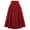 Red, variant on TTUHYWXI Corduroy Skirt for Women A-Line Flared Swing Skirt Midi High Waist Skirts (Red, S)