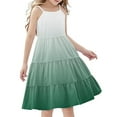 thumbnail image 3 of Piuwrlz Girls Play Casual Dresses Girl Summer Dresses Pleated Skirts Green Size 11 Years, 3 of 8