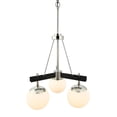 thumbnail image 2 of Varaluz Allie 3-Lt Chandelier - Black/Polished Nickel, 2 of 2